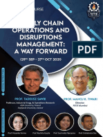 NITIE Supply Chain Operations & Disruptions Management 2021