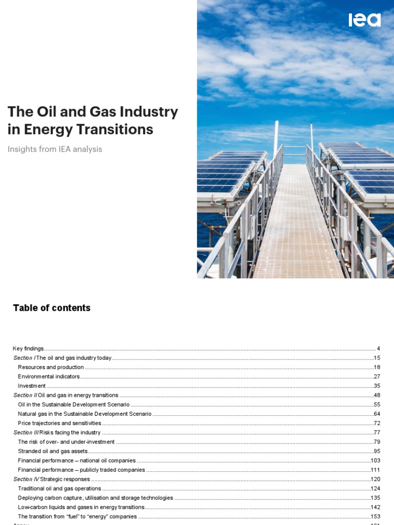 Oil and Gas in Energy Transitions | PDF | Low Carbon Economy ...