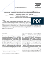 Tribological Behavior of The Carbon Fiber Reinforced Polyphenylene Sulfide (PPS) Composite Coating Under Dry Sliding and Water Lubrication