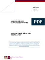 Medical Face Mask and Respirator Guidance