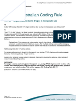 Western Australian Coding Rule: 1017/05 Angio-Oedema Due To Drug(s) in Therapeutic Use