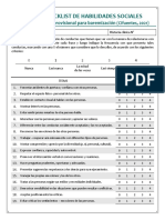 Checklist de Habilidades Sociales (Cifuentes, 2021) P