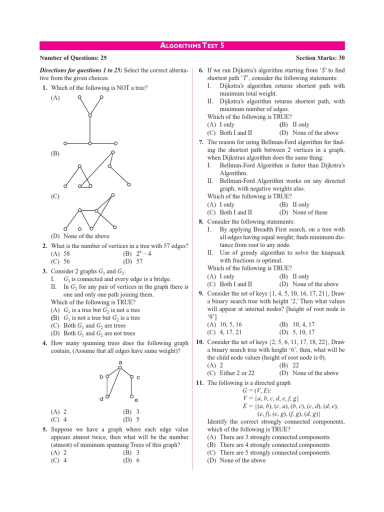Test 5 | PDF | Combinatorics | Discrete Mathematics