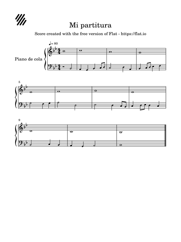 Mi Partitura: Score Created With The Free Version of Flat - Https ...