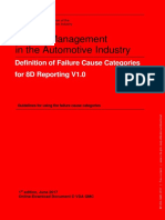VDA Volume 8D Definition of Failure Cause Categories for 8D - Reporting V1.0 (1)