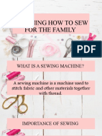 Learning How To Sew For The Family
