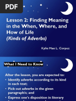 Kinds of Adverbs