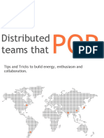 Distributed Teams That: Tips and Tricks To Build Energy, Enthusiasm and Collaboration