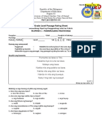 Phil IRI Form 3A 3B Filipino 1 Pretest