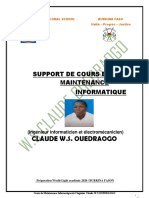 M. CLAUDE OUEDRAOGO Maintenance - Informatique 1