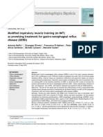 Modified Inspiratory Muscle Training (m-IMT) As Promising Treatment For Gastro-Oesophageal Reflux Disease (GERD)