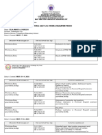 Republic of The Philippines Department of Education: Individual Daily Log During Quarantine Period