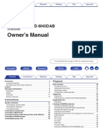 Denon RCD-M40 RCD-M40DAB CD Receiver Instrucion Manual