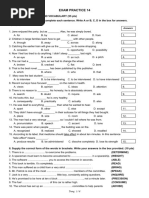 Exam Practice 14: Answers