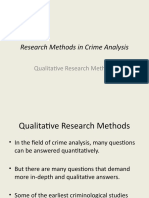 Research Methods in Crime Analysis