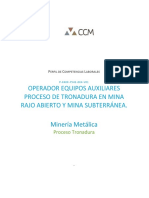 Operador Equipos Auxiliares Proceso de Tronadura en Mina Rajo Abierto Y Mina Subterránea