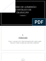 5 e 6.PROCESSO DE ADMISSÃO E CONTRATOS DE TRABALHO