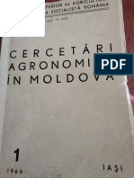 Cercetari agronomice in Moldova