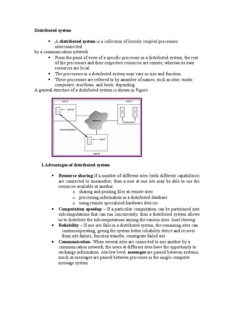 Overview of Distributed Systems | PDF | Network Topology | Distributed ...