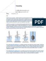 RE: River Water Sampling: de Destinatari o Fecha