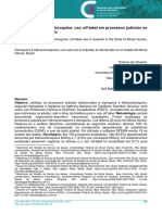 Cloroquina e hidroxicloroquina - uso off-label em processos judiciais no estado de Minas Gerais