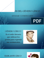 Elementos Del Género Lírico