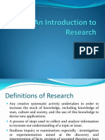 Definitions of Research: Types and Characteristics