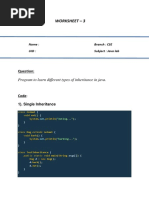 Java Lab Worksheet 1.3-1