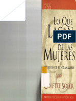 Soler, Colette - Lo Que Lacan Dijo de Las Mujeres - Ed. Paidós