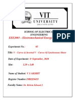 EEE2003 - Electromechanical Energy Conversion Lab: School of Electrical Engineering