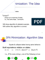 DFA Minimization: The Idea: "Minimal"?