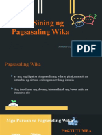 Ang Sining NG Pagsasaling Wika