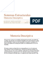 Memoria Descriptiva Sistemas Estructurales