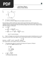 SACE Stage 2 Physics Uniform Circular Motion: F V M R 10) 0 - 1) (0 - 1 (R 2 V V R 2 T 0 - 1) 1 - 0 (2