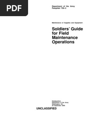 Da Pam 750 3 Field Maintenance United States Army Division Military
