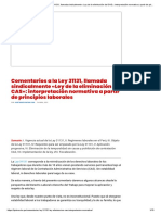 Comentarios A La Ley 31131, Llamada Sindicalmente Ley de La Eliminación Del CAS - Interpretación Normativa A Partir de Principios Laborales - LP