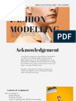 Fashion Modelling: General Elective Optional Subject:: First Assignment