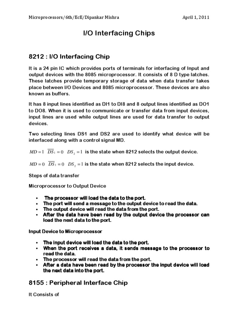 Interfacing | PDF | Electronics | Computer Engineering