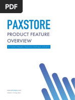 Paxstore Features v10