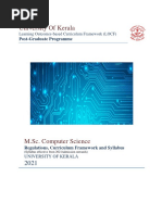 MSC Computer Science Syllabus 2021 Kerala University