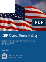 CBP Use of Force Policy