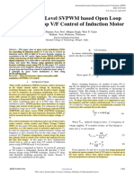 Analysis of 3 Level SVPWM Based Open Loop: and Closed Loop V/F Control of Induction Motor