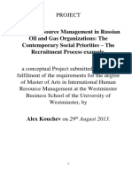 Human Resource Management in The Russian Oil and Gas Industry: The Contemporary Social Priorities.