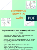 2) S1 Representation and Summary of Data - Location