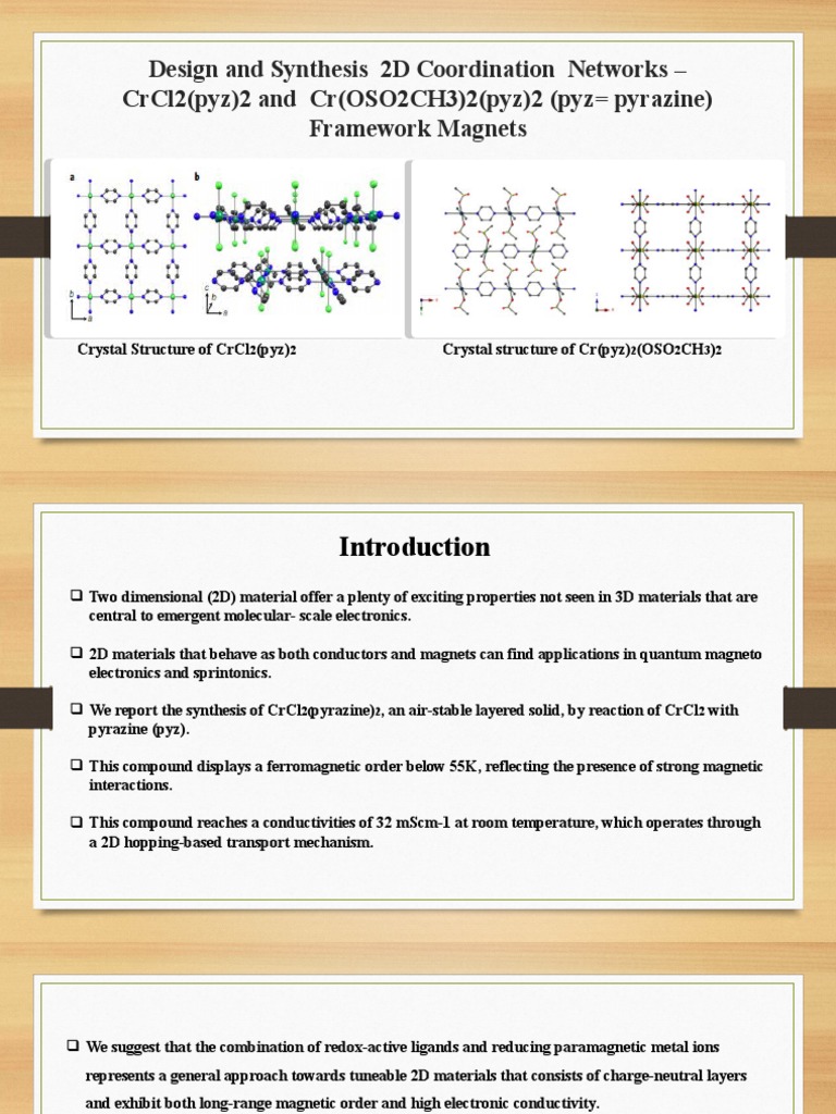Cr(pyrazine)2(OSO2CH3)2 Structure Analysis | PDF | Coordination Complex ...