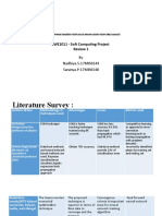 SWE1011 - Soft Computing Project Review 1: by Nadhiya.S-17MIS0144 Saranya.P-17MIS0148