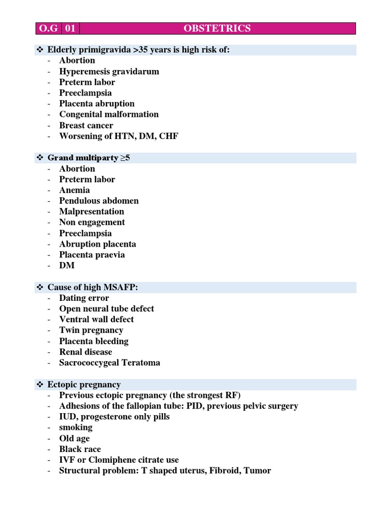 Obgy Pdf Childbirth Pregnancy