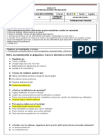 8 Básico. Ed. Tecnológica. Evaluacion. Segundo Semestre