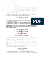 Cálculo de La Velocidad Del Motor