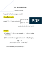 3.1 Linear Transformations